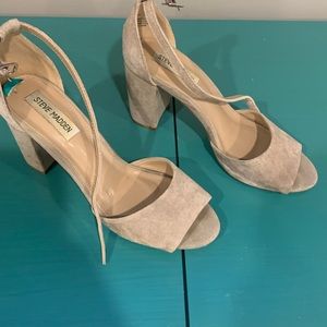 Tan peep toe Sandles